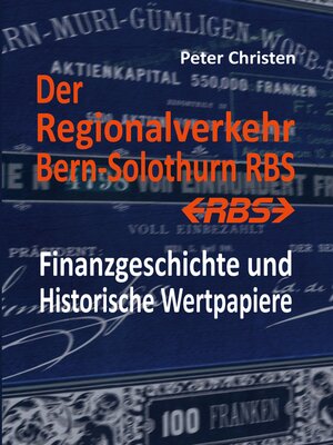 cover image of Der Regionalverkehr Bern-Solothurn RBS